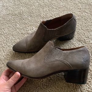 Frye Eleanor Western Shootie Grey Nubuck